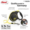 thumbnail image 2 of Flexi Large FUN Neon Reflective Retractable Dog Leash 5m/16ft, 2 of 9