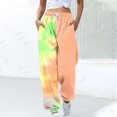 thumbnail image 1 of TIMIFIS Women's Jogger Sweatpants Fall Winter Baggy Gradient Printed Elastic Waist Drawstring Workout Pants Athletic Running Lounges Trousers with Pockets, 1 of 5