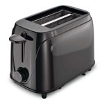 Black & Decker Classic Slot Manual Toaster with Settings, Black, 2-Slices