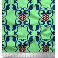 thumbnail image 1 of Soimoi Velours Tissu Floral & Filigrane Damassé Imprimés par Yard 58 Pouces de Large, 1 of 3