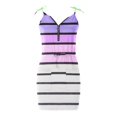 thumbnail image 5 of SMihono Robe Bohème d'Été pour Femmes Grande Taille Mode pour Femmes Col en V Imprimée Sans Manches Bretelles Paquets Robe Chandail, 5 of 5