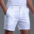 thumbnail image 1 of EOYWHK Linen Gym Shorts Juniors Relaxed Fit Dress Shorts Summer Casual Solid Color Elastic Drawstring Pockets, 1 of 9