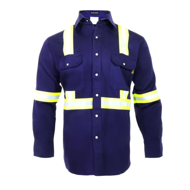 Flame Resistant FR High Visibility Shirt – 88%C/12%N – 7 oz twill