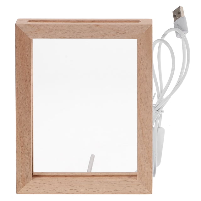 Light Up Picture Frame LED Light Photo Frame Lighted Wood Picture Frame Night Light