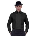 thumbnail image 1 of The Pirate Dressing C1293 Ulysses Side-Button Shirt- Black - Medium, 1 of 1