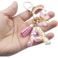 thumbnail image 2 of ORUYROP Initials Letter Keychain Pink Tassel Butterfly Pendant for Women Girls Wallet Backpack Purses, 2 of 4