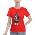 thumbnail image 1 of T-Shirt Basique à Manches Courtes pour Femmes Demon Slayer : Tanjirou et Nidouzi, 1 of 6