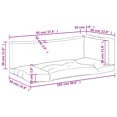 thumbnail image 4 of vidaXL Coussins de Palette 3 Pcs Tissu Rouge, 4 of 5