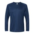 thumbnail image 1 of Long Islander Performance Long Sleeve T-Shirt, M, Navy, 1 of 1