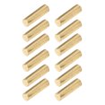 thumbnail image 2 of Electric Guitar Pickup Rods, Pickup Magnet Slug Rod Fine Workmanship Compact Size Glossy Finish Wear Resistant Iron 12PCS  For Stringed Instrument Silver,Gold, 2 of 8