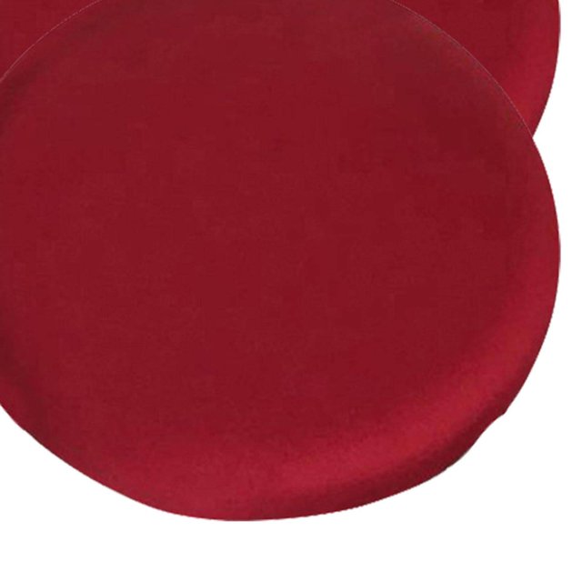 serony Coussin de Tabouret Rond Durable Doux Élastique Housses de Tabouret Carré Lavables pour Chaise de 12-18 Pouces Rouge Vin