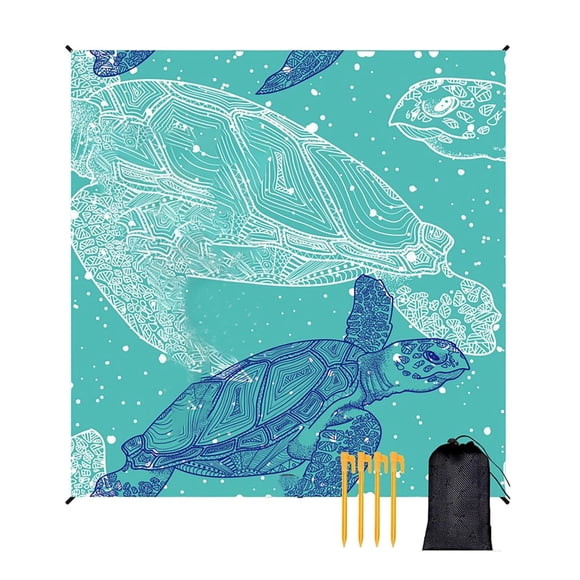 Couverture de Plage Anti-Sable Surdimensionnée 78 Pieds'x82 Pieds' Tapis de Plage Très Grand Tapis de Pique-Nique Portable pour Voyage Camping Randonnée Tapis d'Eau Léger pour la Plage et la Famille Ensembles pour Prévention des Sinistres Sac à Dos pour Randonnée Hommes