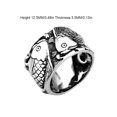 thumbnail image 3 of Steel Fashion Ethnic Style Ring Decoration Simple Elegant Couples Round Rings Jewelry Couple Dressing Accessory for Party Daily Size 12, 3 of 8