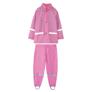 AJIWYH Imperméable Garçon Manteau de Pluie pour Enfants à Boutons Veste de Pluie pour Tout-Petit Poncho de Pluie Rose Vif, 8 Ans