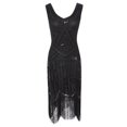 thumbnail image 1 of DEELLEEO Plus Size Vintage 1920S Flapper Tassel Great Evening Party Cocktail Dress, 1 of 6