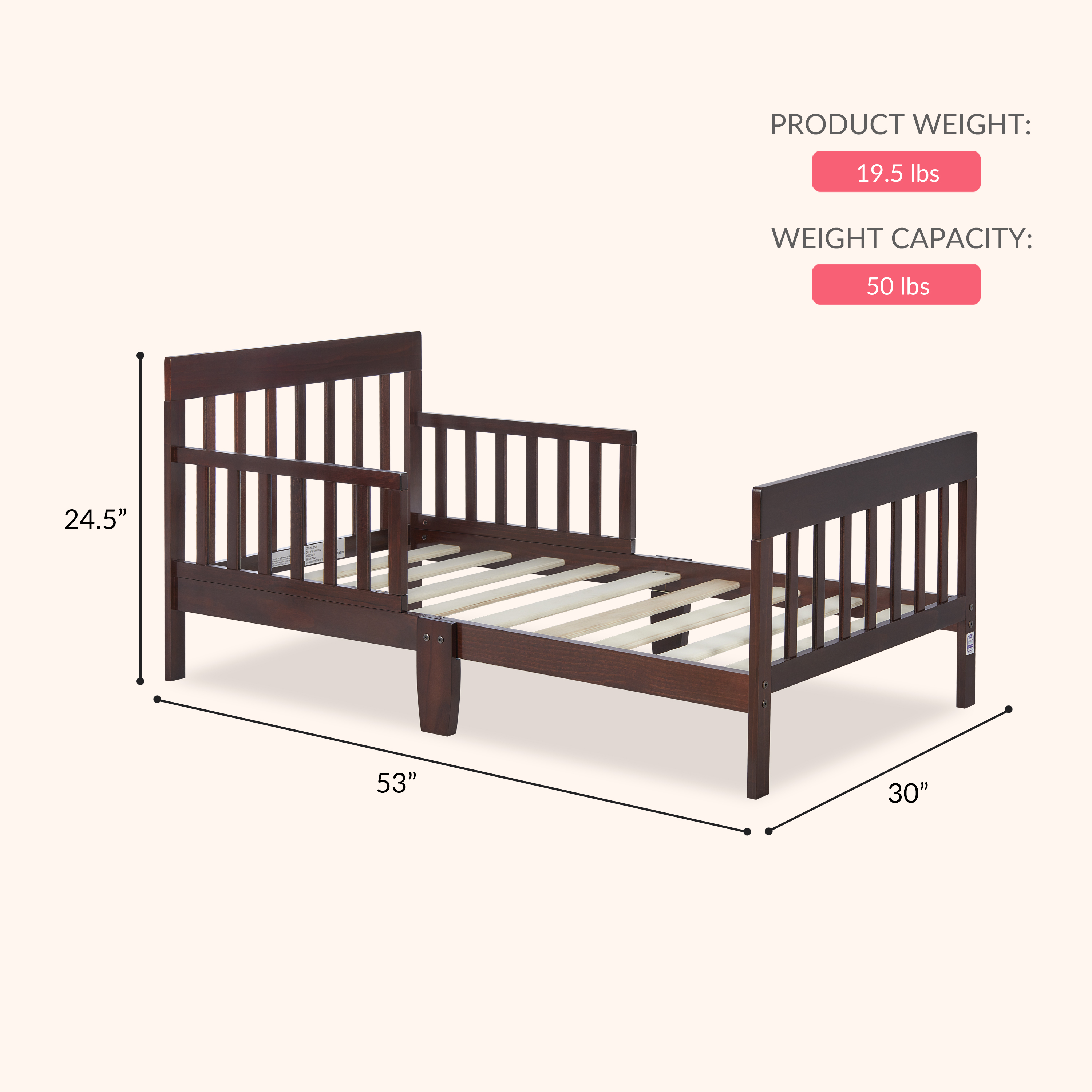 Dream On Me Finn Toddler Bed