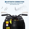 thumbnail image 3 of Garvee VTT pour Enfants 12 V, 3 Vitesses Variables, avec Télécommande Parentale, Phares DEL, Musique, Blanc, 3 of 7