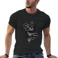 thumbnail image 2 of OUSIMEN T-Shirts Skull T-Shirts Graphiques pour Hommes pour Femmes P - 6TG, 2 of 4