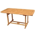 thumbnail image 1 of Pemberly Row Table de Salle à Manger de Patio en Bois d'Acacia, Brun, 1 of 3