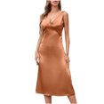 thumbnail image 1 of Robe Sans Manches pour Femmes Mode Femmes Décontractée Solide Ample Aguichant Col en V Sans Manches Longue Robe Robe pour Femmes Décontractée Aguichant Robe Aguichant pour Femmes Robe Décontractée pour Femmes Aguichant, 1 of 7