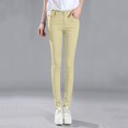 thumbnail image 4 of Kcodviy Women High Rise Jean Womens Casual Pants for Work Classic Solid Color Ankle Plus Size Women Casual Pants Jeans Casual Regular Tight Pants Women Casual Fitting Jeans, 4 of 8