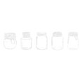 thumbnail image 3 of TIMIFIS Transparent Sticker, Home Decor Transparent Sticker Package Bottle Dried Flower Hand Account Sticker Transparent Bookmark Glass Bottle Sticker Decoration, 3 of 3
