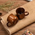 thumbnail image 3 of DEBGFS Set of 2 Handmade Wooden Coffee Mugs - Reusable  Multipurpose  Compostable Natural Wood Tea Cups - Hand Wash Only,2pcs,none, 3 of 6