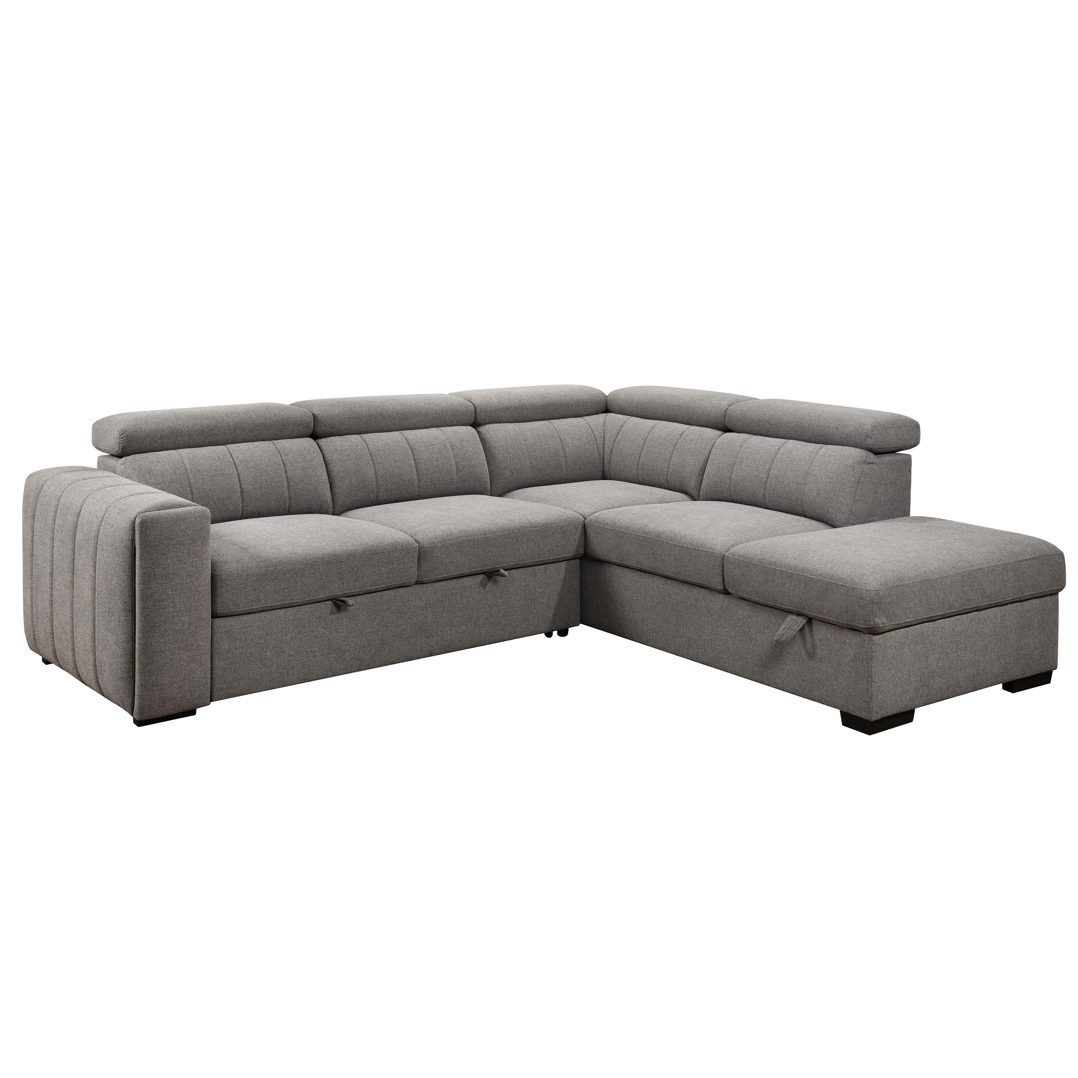 Nello Sectionnel lit 101 po avec chaise à droite