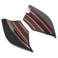 thumbnail image 3 of Rear Bumper Splitter, Aerodynamic Direct Fit Racing Style Left Right Bumper Side Lip  For Cars Glossy Black,Carbon Fiber Style, 3 of 8