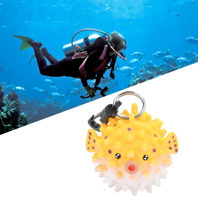 Dive Regulator Cover, Cartoon Fish Dive Mouthpiece Dustproof Cover Second Stage Regulator Holder with Clip