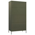 thumbnail image 3 of vidaXL Garde-Robe Olive Vert 90x50x180 cm Acier, 3 of 5