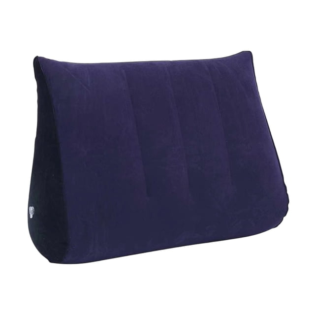 Blue Inflatable Pillow Air Camping Travel Sleeping Aid Pillow Core Cervical Spine Support Lightweight Portable Neck Rest For Outdoor Home Use Compact Storage Z-281 Blue