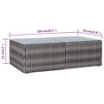 thumbnail image 2 of vidaXL 8 Piece Garden Lounge Set with Cushions Poly Rattan Grey, 2 of 5