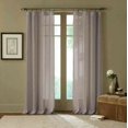 thumbnail image 1 of Cambria Terra Rod Pocket Sheer Curtain Panel 108" Gray, 1 of 6