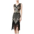 thumbnail image 2 of UPPADA Robe de Cocktail pour Femmes à Manches Longues Robe d'Invitée de Mariage Fente Latérale Jolie Robe Formelle Évasée Taille Haute Robe de Fête Robe de Bal Robe de Cocktail du Jour Aujourd'hui, 2 of 6