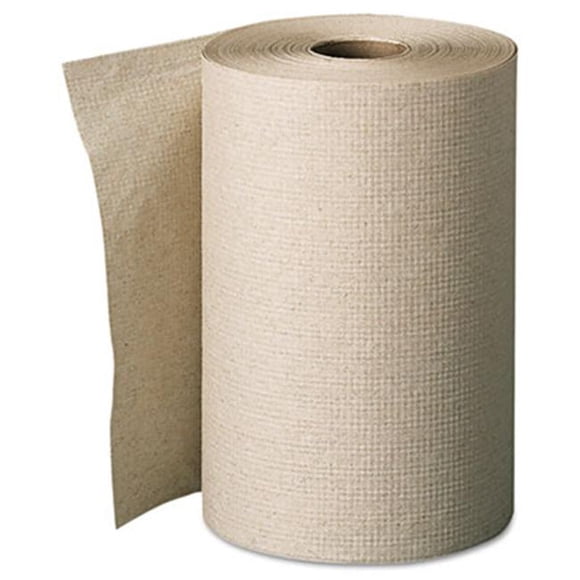 Envision Unperforated Paper Towel Rolls- 7-7/8 x 350'- Brown- 12/Carton