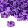 thumbnail image 4 of Birds Foot Rings, High-quality Plastic Bird Clip Ring Small Size And Lightweight  For  For Homing Pigeons Purple, 4 of 8