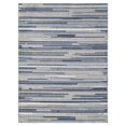 thumbnail image 1 of HomeRoots 473661 5 x 7 ft. Blue Abstract Striped Indoor or Outdoor Area Rug, 1 of 1