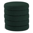 thumbnail image 1 of Meridian Furniture Aphia Green Boucle Fabric Ottoman/Stool, 1 of 4
