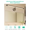 thumbnail image 4 of Yeacher D C5V 40CM/15.7Inch LEDs Sconce Wall Lamp Bathroom Mirror Light Fixture Sensitive Light Control/, 4 of 8
