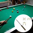 thumbnail image 1 of DYNWAVECA Retractable Billiards Cue Stick Bridge Comfortable Handle Professional Practical Snooker Cue Rest for Club and Game Indoor Party with 3 Bridge Heads, 1 of 10