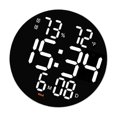 thumbnail image 1 of Wall Clock USB Powered Clock Digital Clock Non Ticking LED Digital for Living Room White, 1 of 9