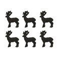 thumbnail image 1 of Set of 6 Deer Drawer Pulls, 2 Inch Brown Cast Iron, 1 of 10