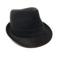 thumbnail image 2 of Van Heusen Herringbone - Twill Trilby - Black Fedora - Medium, 2 of 6