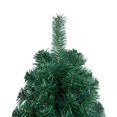 thumbnail image 5 of vidaXL Artificial Half Christmas Tree with Stand Green 210 cm PVC, 5 of 5