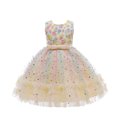 thumbnail image 1 of Faithtur Robe Formelle une-Pièce Sans Manches à Col Rond pour Enfants avec Paillettes et Motifs de Cœurs, 1 of 9