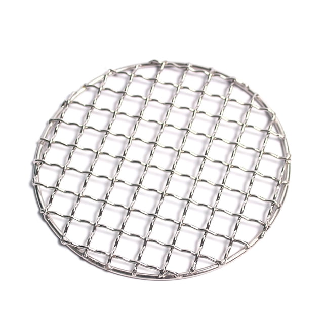 Grill Mesh Sturdy Outdoor Grilling Tool Accessories Firm Food Cooking Meshes Convenient Simple Barbecuing Accessory Barbecue Net for Home Garden Park Round