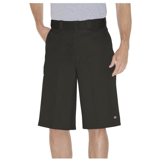 Dickies Mens 13 Loose Fit Multi-Use Pocket Work Shorts, 32, Olive Green