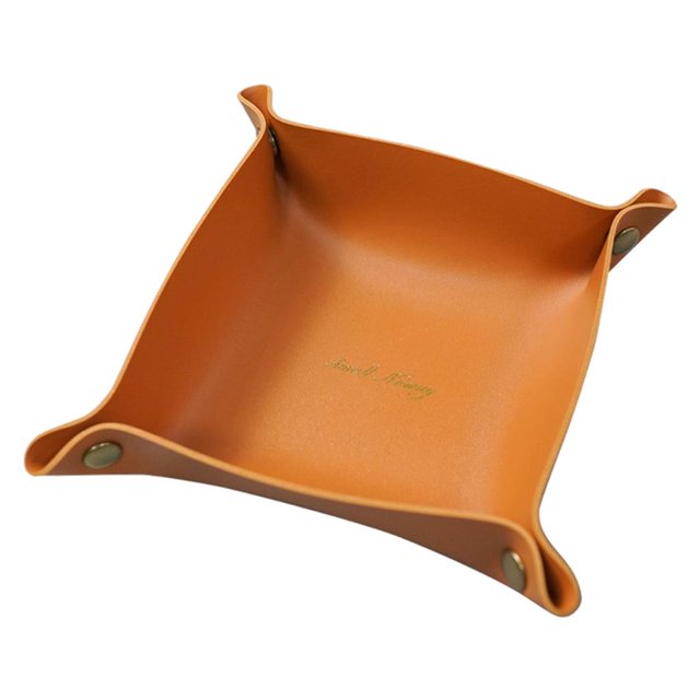 Abbracc Chic, Compartiment de Rangement Pliable pour Coiffeuse, Boîte de Rangement, Commode, Bijoux Orange G