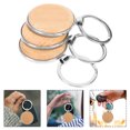 thumbnail image 2 of Unfinished Blank Keychain 5Pcs for Diy Craft Engraving Drawing Staining Marking Keychain, 2 of 8